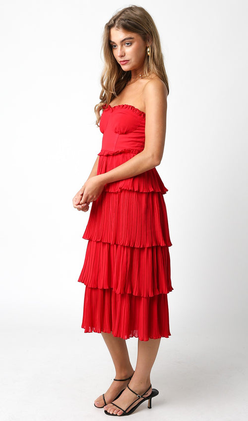 Dancing Queen Dress- Red