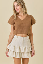 Falling For You Sweater- Mocha Brown