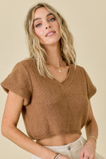 Falling For You Sweater- Mocha Brown