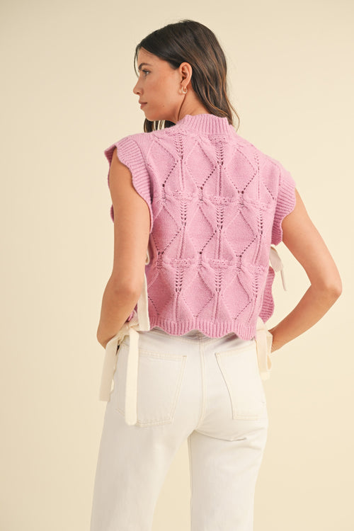 Josie Sweater- Pink Lavender