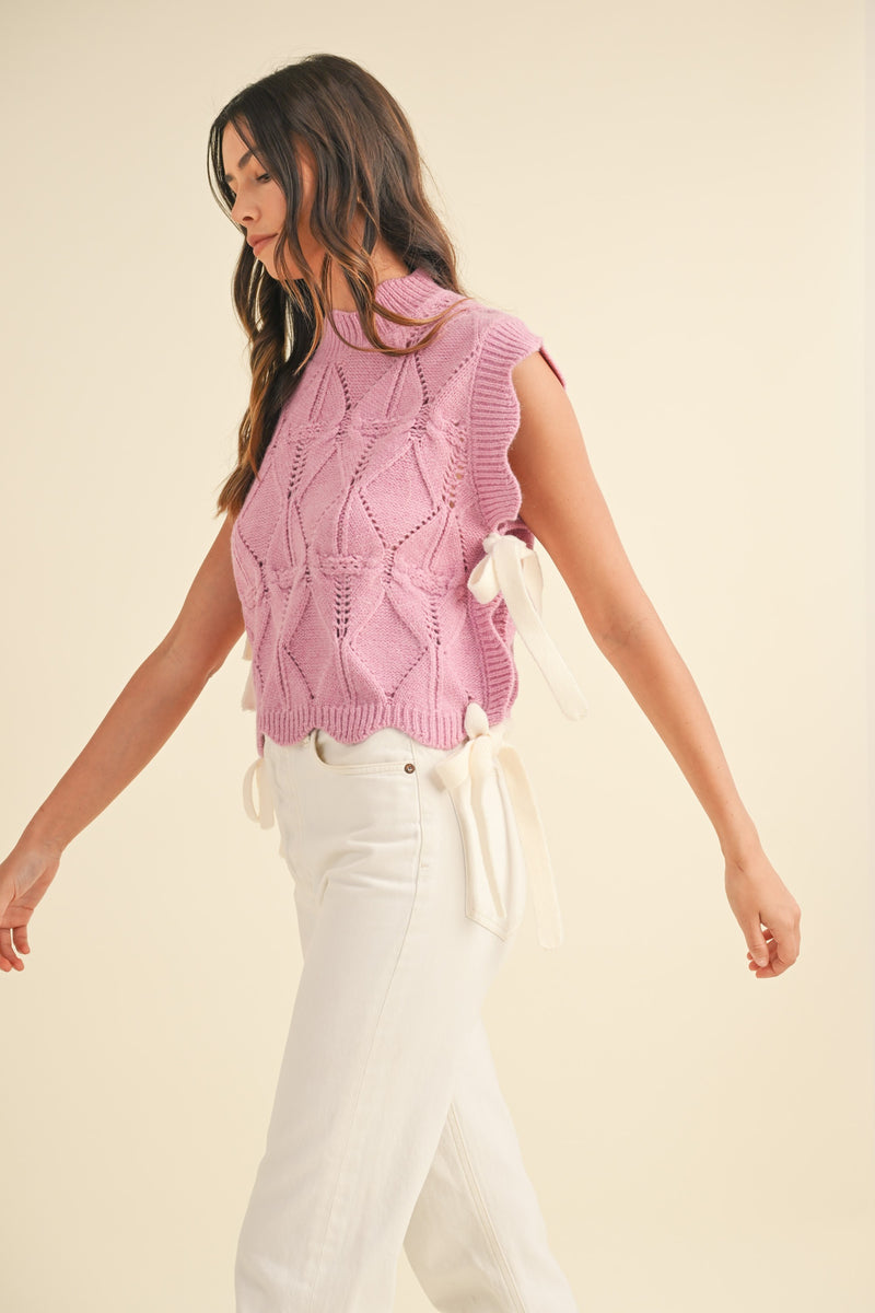 Josie Sweater- Pink Lavender