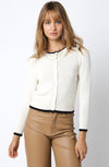 Cosmopolitan Sweater- Cream Black