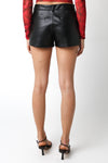 Leather Shorts- Black