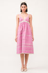 Jeanie Midi Dress- Pink