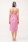 Jeanie Midi Dress- Pink