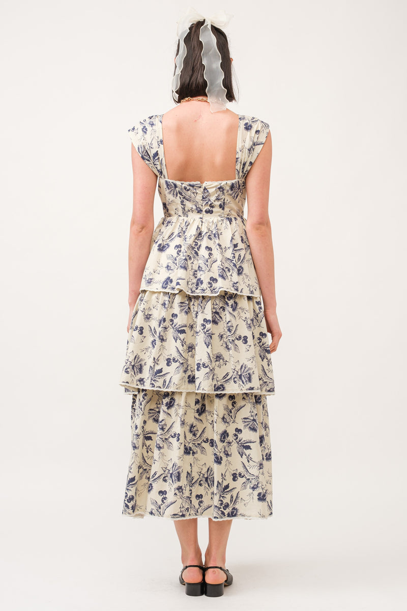 Fairytale Toile Midi - Navy