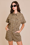 Worth A Pretty Penny Romper-Leopard