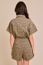 Worth A Pretty Penny Romper-Leopard