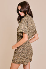 Worth A Pretty Penny Romper-Leopard