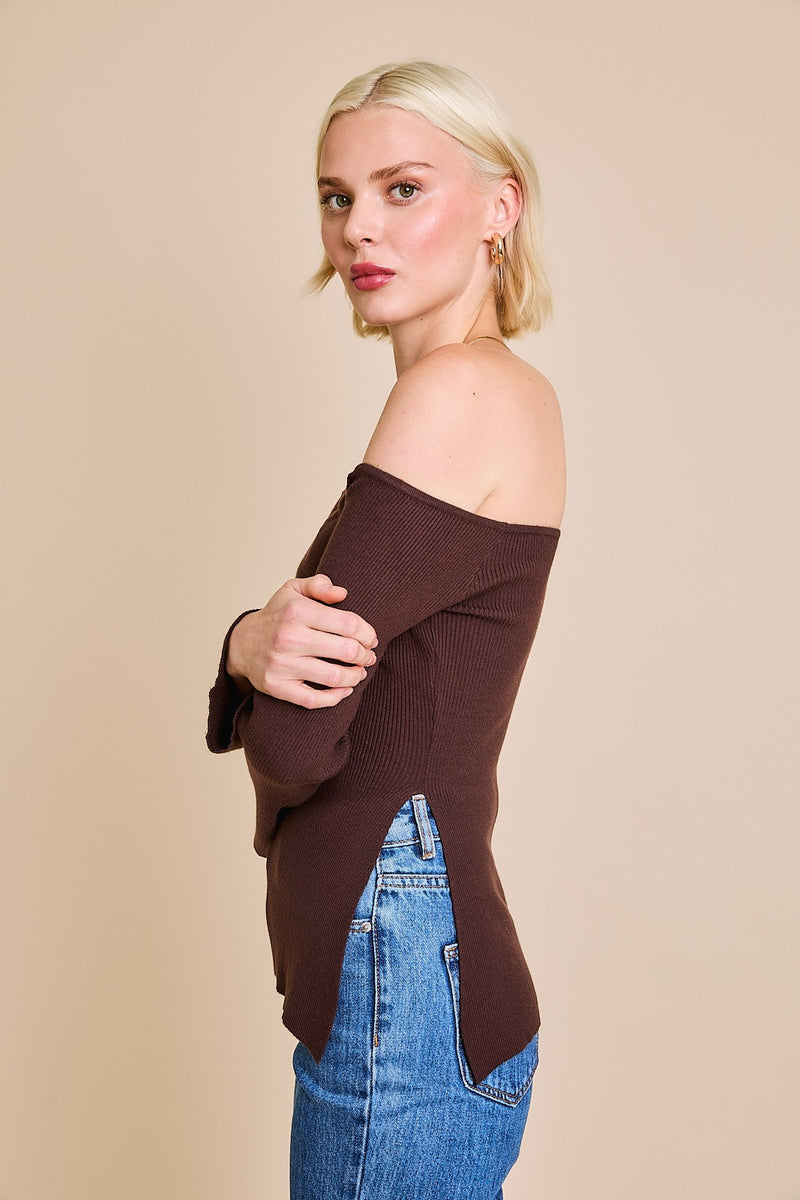 Basic Baddie Top- Dark Brown