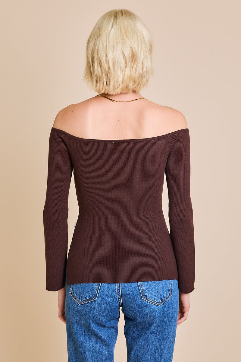 Basic Baddie Top- Dark Brown