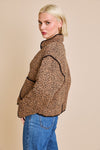 Into The Wild Jacket- Tan Black Animal