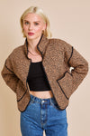 Into The Wild Jacket- Tan Black Animal