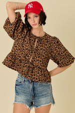 On The Wild Side Top- Leopard