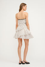 Polka Dot Party Dress- Off White