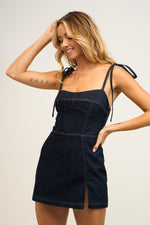 Always Winning Dress- Dark Denim