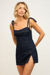 Always Winning Dress- Dark Denim