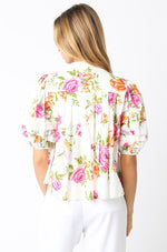 Top- White Floral