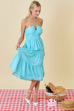Amalfi Love Midi- Sky Blue