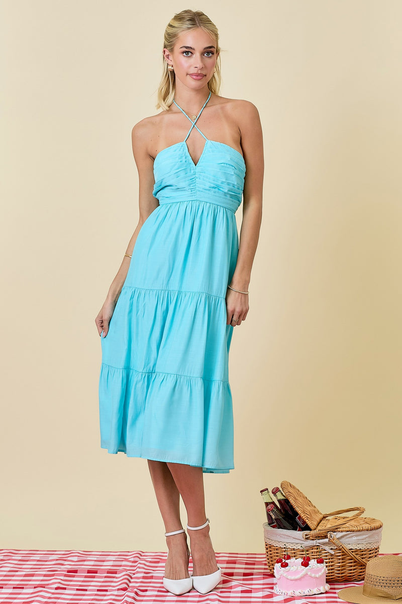 Amalfi Love Midi- Sky Blue