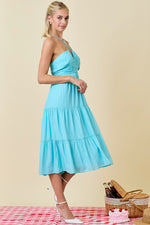 Amalfi Love Midi- Sky Blue