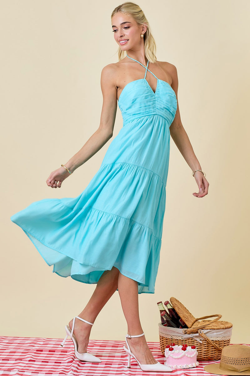 Amalfi Love Midi- Sky Blue