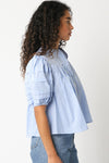 Check Mate Top- Light Blue
