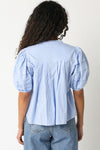 Check Mate Top- Light Blue