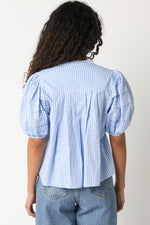 Check Mate Top- Light Blue