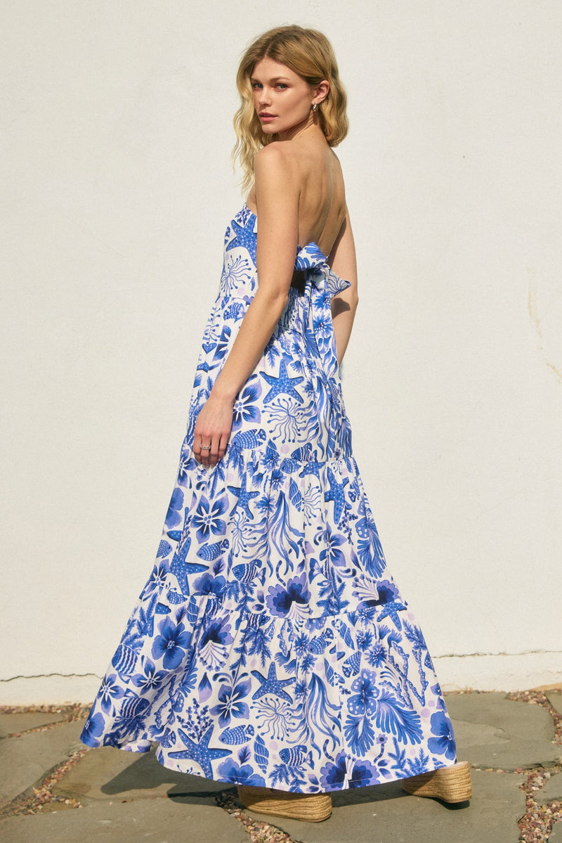 Under The Sea Maxi- Vista Blue