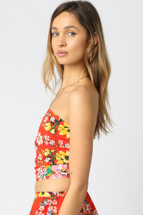 Top- Red Multi
