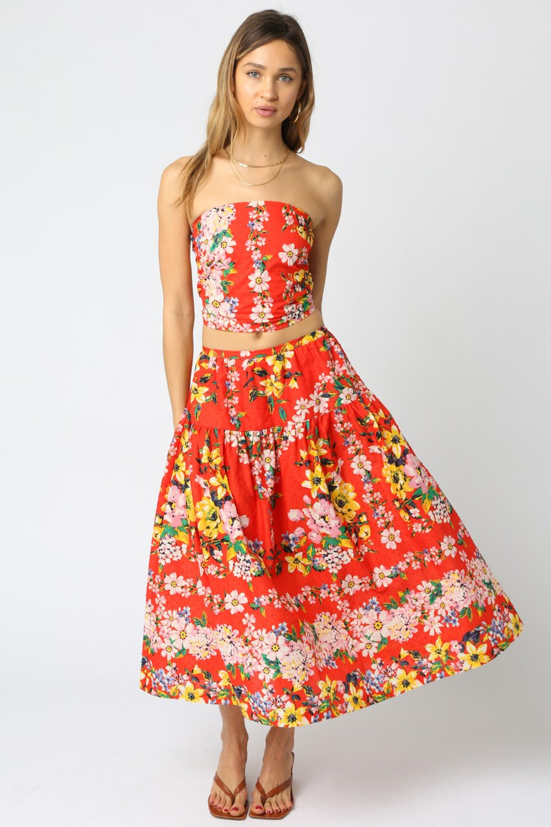 Top- Red Multi