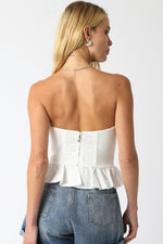 Golden Days Top- White