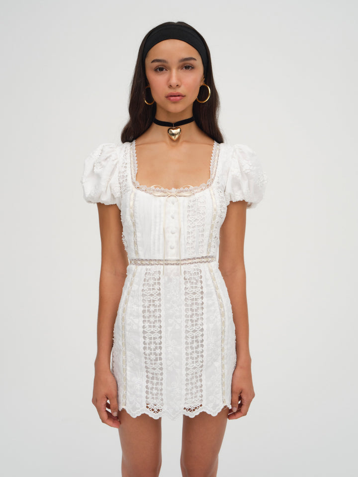 Tracy Mini Dress - White