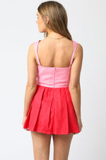 Sunset Sizzle Dress- Pink Red