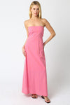Cabana Stripe Dress- Orange Fuchsia