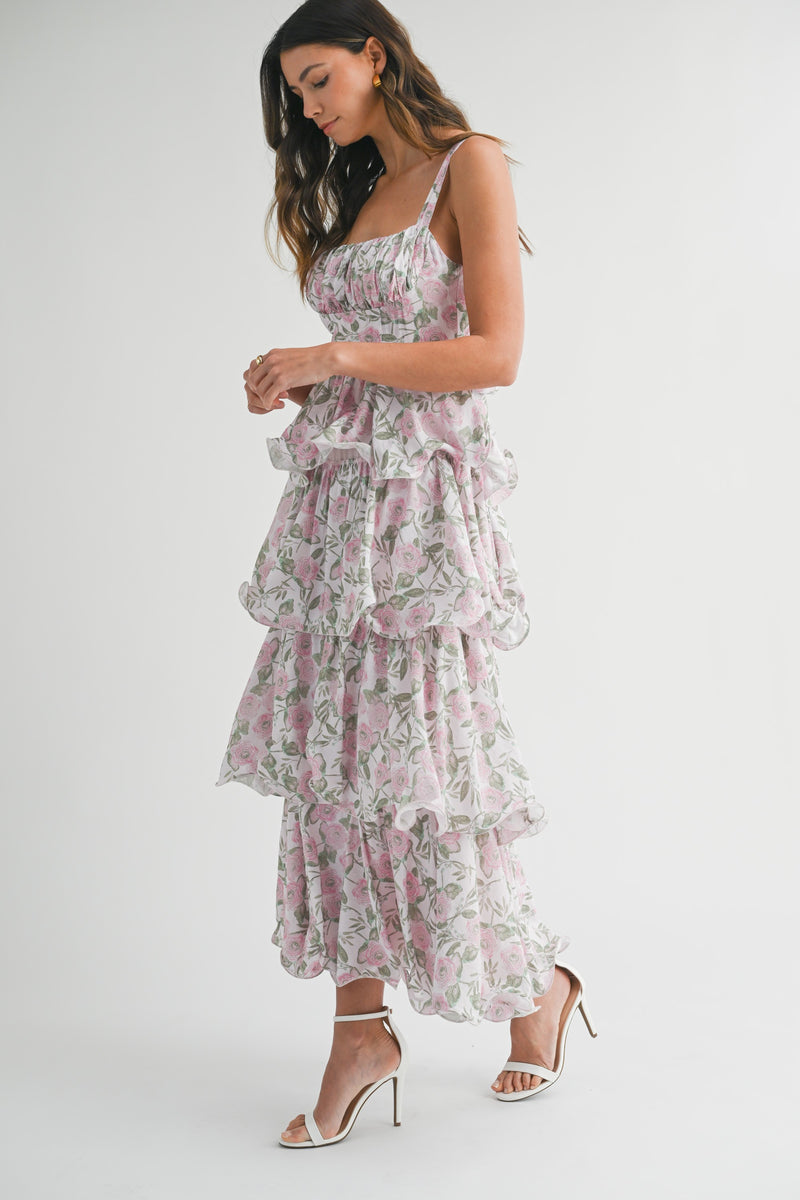 Sweet Surprise Maxi- Pink Floral