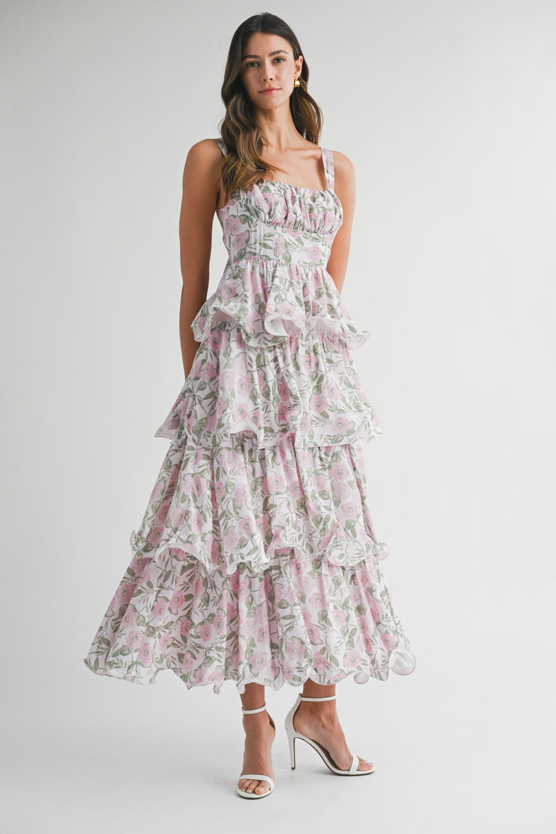 Sweet Surprise Maxi- Pink Floral