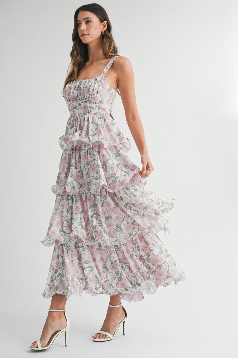 Sweet Surprise Maxi- Pink Floral