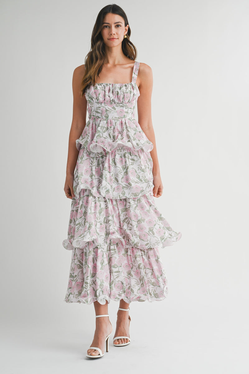 Sweet Surprise Maxi- Pink Floral