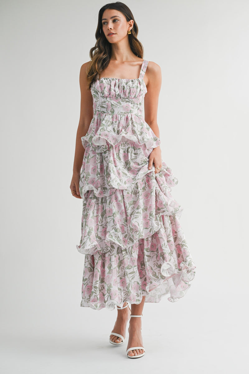 Sweet Surprise Maxi- Pink Floral