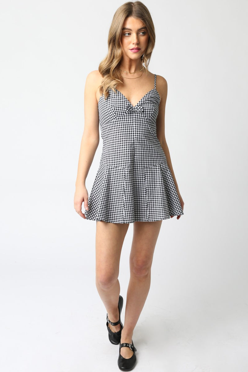On Repeat Dress- Black Gingham
