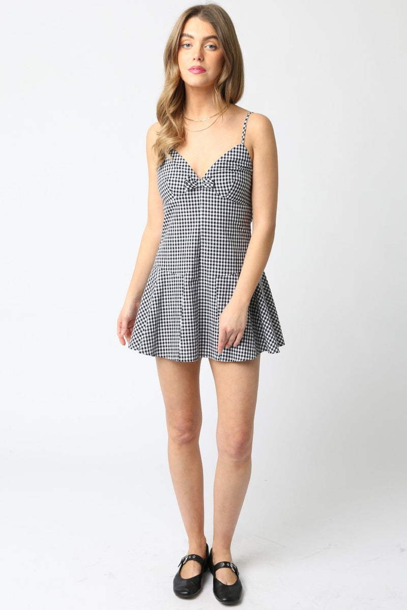 On Repeat Dress- Black Gingham