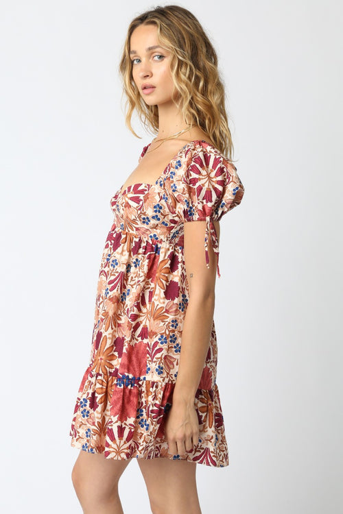 Spice Spice Baby Dress- Cream Rust