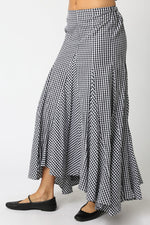 On Repeat Skirt- Black Gingham