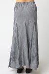 On Repeat Skirt- Black Gingham