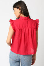Call From Fall Top- Deep Red