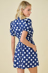 Dress- Navy White