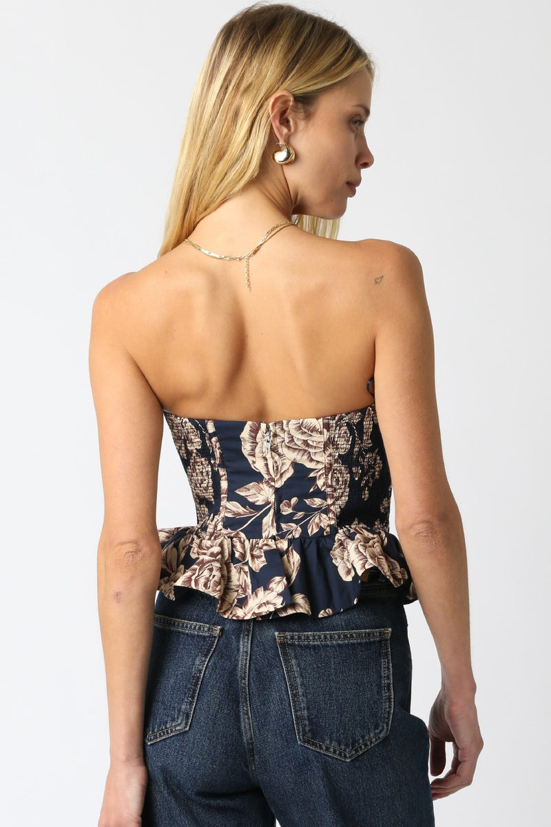 Top- Midnight Blue Cream