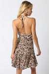 Fall To Remember Dress- Brown Multi